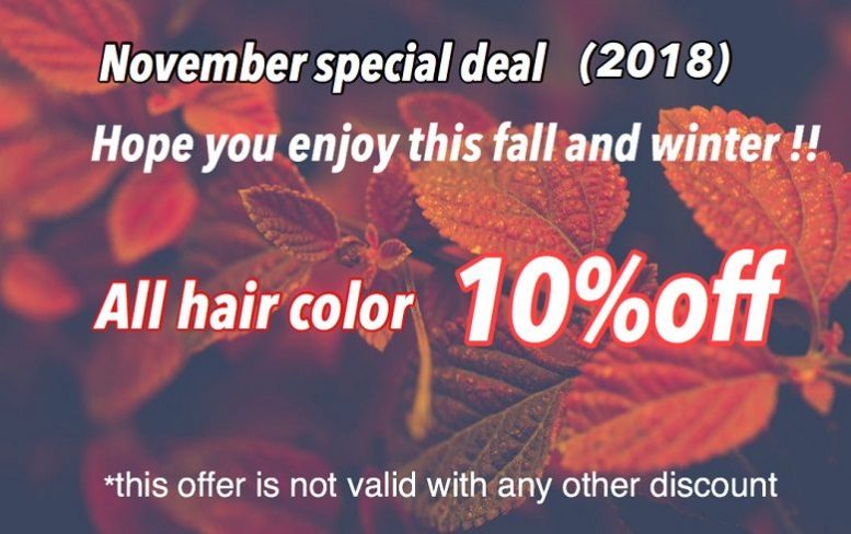 November Special Deal 2018 in VaNCOUVER